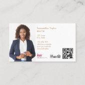 Moderne Berufliche Realtor Mountain Realty QRCode Visitenkarte (Rückseite)