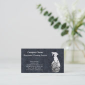 Moderne Berufliche Reinigungs-Spray-Flasche Visitenkarte (Stehend Vorderseite)