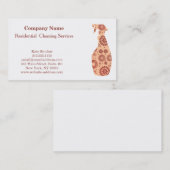 Moderne Berufliche Reinigungs-Spray-Flasche Visitenkarte (Vorne/Hinten)