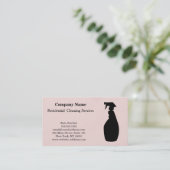 Moderne Berufliche Reinigungs-Spray-Flasche Visitenkarte (Stehend Vorderseite)