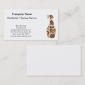 Moderne Berufliche Reinigungs-Spray-Flasche Visitenkarte (Vorne/Hinten)