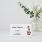 Moderne Berufliche Reinigungs-Spray-Flasche Visitenkarte (Stehend Vorderseite)