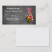 Moderne Berufliche Reinigungs-Spray-Flasche Visitenkarte (Vorne/Hinten)