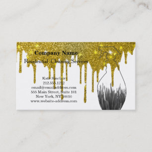 Moderne Berufliche Reinigungs-Spray-Flasche Visitenkarte