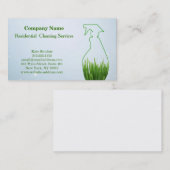 Moderne Berufliche Reinigungs-Spray-Flasche Visitenkarte (Vorne/Hinten)