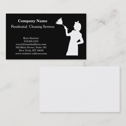 Moderne Berufliche Reinigungsdienstkarte Visitenkarte (Vorne/Hinten)