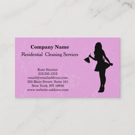 Moderne Berufliche Reinigungsdienstkarte Visitenkarte (Vorderseite)