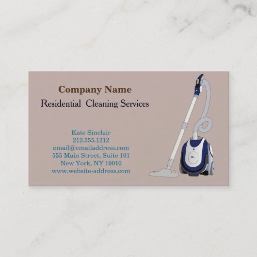 Moderne Berufliche Reinigungsdienstkarte Visitenkarte (Vorderseite)