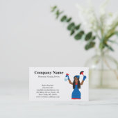 Moderne Berufliche Reinigungsdienstkarte Visitenkarte (Stehend Vorderseite)