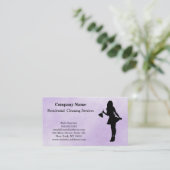 Moderne Berufliche Reinigungsdienstkarte Visitenkarte (Stehend Vorderseite)