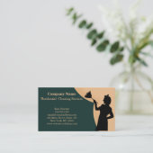 Moderne Berufliche Reinigungsdienstkarte Visitenkarte (Stehend Vorderseite)