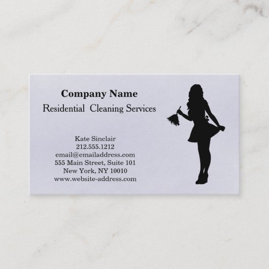 Moderne Berufliche Reinigungsdienstkarte Visitenkarte (Vorderseite)