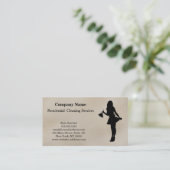 Moderne Berufliche Reinigungsdienstkarte Visitenkarte (Stehend Vorderseite)