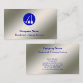 Moderne Berufliche Reinigungsdienstkarte Visitenkarte (Vorne/Hinten)