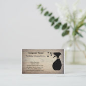 Moderne Berufliche Reinigungsdienstkarte Visitenkarte (Stehend Vorderseite)