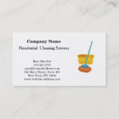 Moderne Berufliche Reinigungsdienstkarte Visitenkarte (Vorderseite)