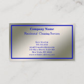 Moderne Berufliche Reinigungsdienstkarte Visitenkarte (Rückseite)