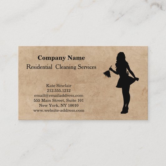 Moderne Berufliche Reinigungskarte Visitenkarte (Vorderseite)