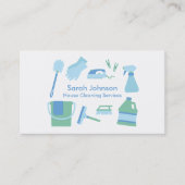 Moderne Berufliche Reinigungskarte Visitenkarte (Vorderseite)