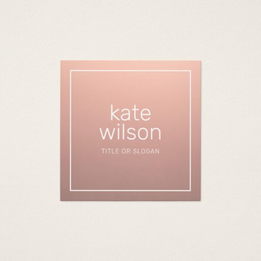 Moderne Berufliche Rose Gold (Vorderseite)