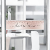 Moderne Berufliche Rose Gold Sparkone Glitzer Türschild