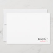 Moderne Berufliche Rose Roter Korrespondenz Mitteilungskarte (Vorderseite)