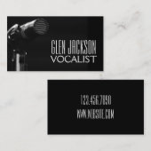 Moderne Berufliche Sängervekarte Visitenkarte (Vorne/Hinten)
