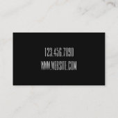 Moderne Berufliche Sängervekarte Visitenkarte (Rückseite)