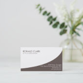 Moderne Berufliche Schlichte Lavendelmaschine Visitenkarte (Stehend Vorderseite)