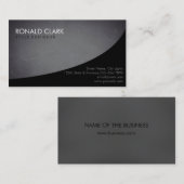 Moderne Berufliche Schlichte Schwarze Halbpension Visitenkarte (Vorne/Hinten)