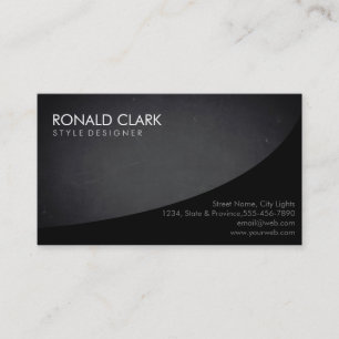Moderne Berufliche Schlichte Schwarze Halbpension Visitenkarte