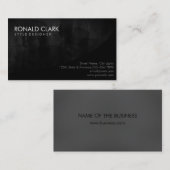 Moderne Berufliche Schlichte Schwarze Halbpension Visitenkarte (Vorne/Hinten)