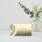 Moderne, Berufliche, schwarze, goldene Stilelement Visitenkarte (Stehend Vorderseite)