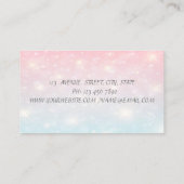 Moderne Berufliche Silver Line, Bokeh Visitenkarte (Rückseite)