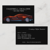 Moderne Berufliche Sportwagenhandlung Visitenkarte (Vorne/Hinten)