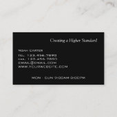 Moderne Berufliche Sportwagenhandlung Visitenkarte (Rückseite)