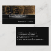 Moderne Berufliche Steampunk-Visitenkarten Visitenkarte (Vorne/Hinten)