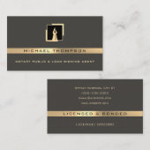 Moderne berufliche Stift-Logo-Visitenkarte Visitenkarte (Vorne/Hinten)