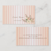 Moderne Berufliche Strickfarben-Blume Visitenkarte (Vorne/Hinten)