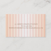 Moderne Berufliche Strickfarben-Blume Visitenkarte (Rückseite)