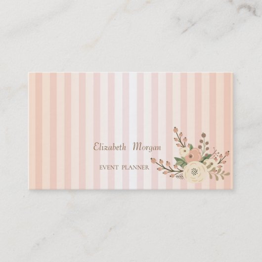 Moderne Berufliche Strickfarben-Blume Visitenkarte (Vorderseite)