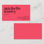 Moderne, berufliche und elegante trendige Netzwerk Visitenkarte (Vorne/Hinten)