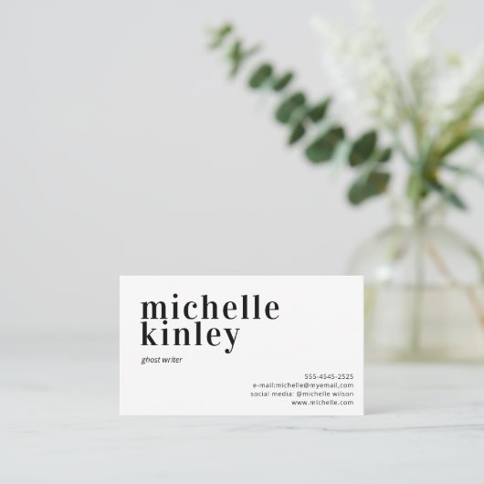 Moderne, berufliche und elegante trendige Netzwerk Visitenkarte (Stehend Vorderseite)