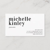 Moderne, berufliche und elegante trendige Netzwerk Visitenkarte (Vorderseite)