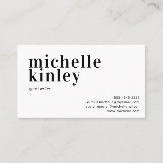 Moderne, berufliche und elegante trendige Netzwerk Visitenkarte (Vorderseite)