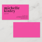 Moderne, berufliche und elegante trendige Netzwerk Visitenkarte (Vorne/Hinten)