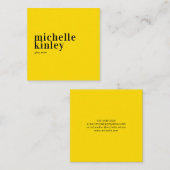 Moderne, berufliche und elegante Vernetzung Quadratische Visitenkarte (Vorne/Hinten)