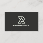 Moderne, Berufliche und Schwarz-weiße Sauberkeit Visitenkarte (Vorderseite)