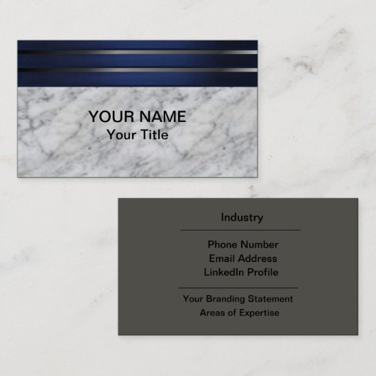 Moderne, Berufliche Unternehmens- oder Netzwerkkar Visitenkarte (Vorne/Hinten)