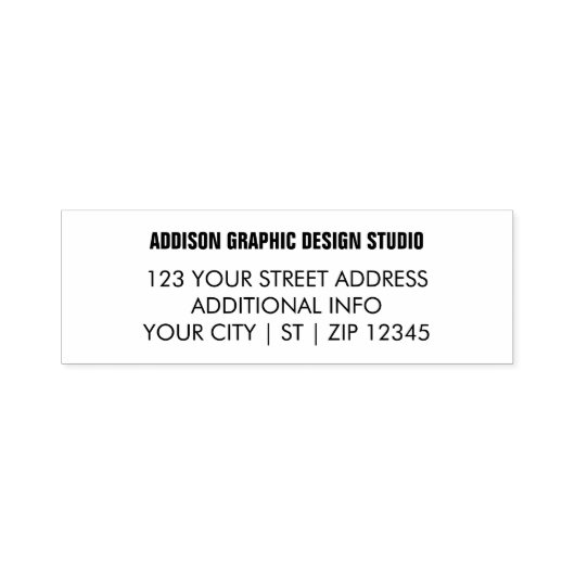 Moderne Berufliche Unternehmensadresse Permastempel (Design)